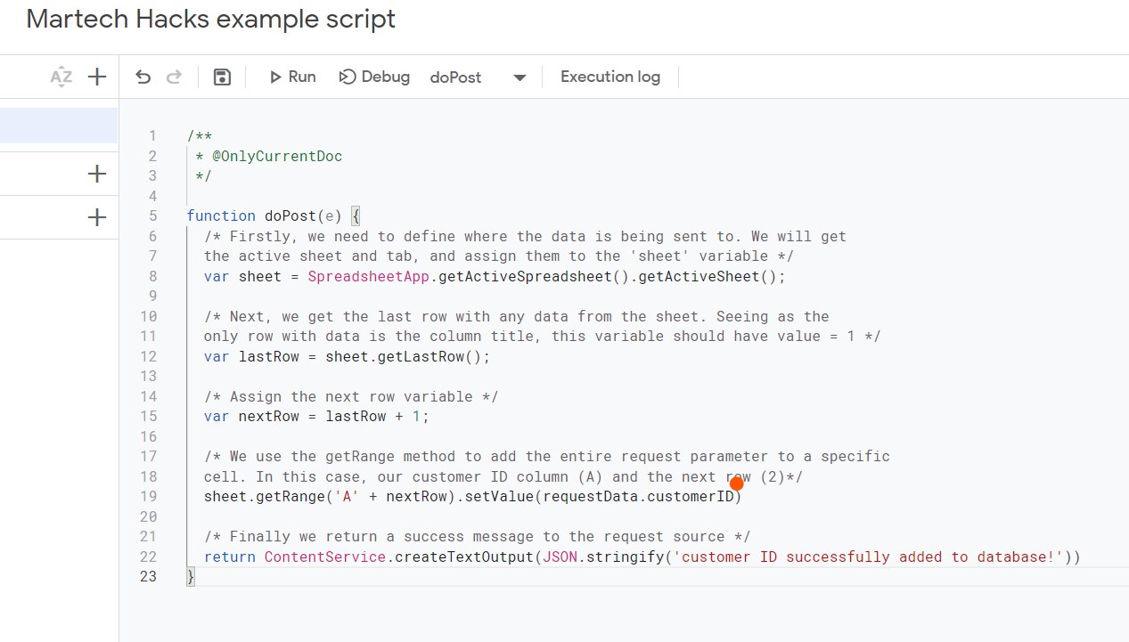 Google app script example script
